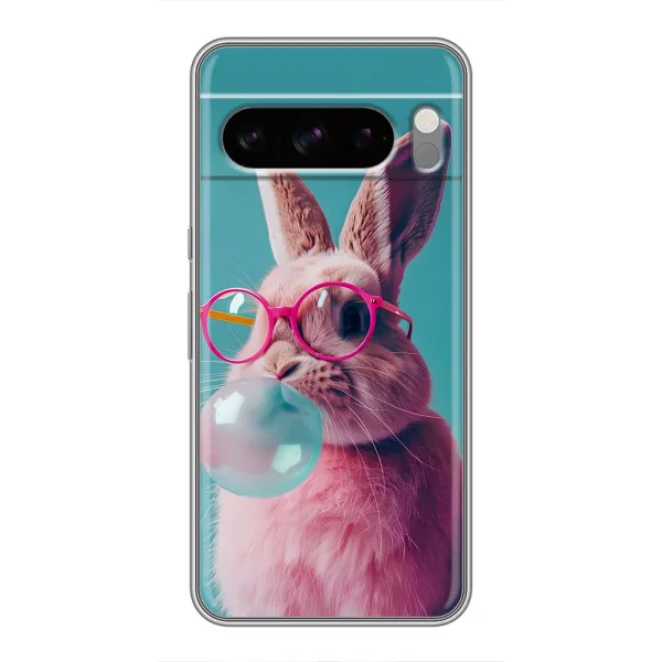 Чехол с принтом «Кролик в очках» для TECNO Pop X