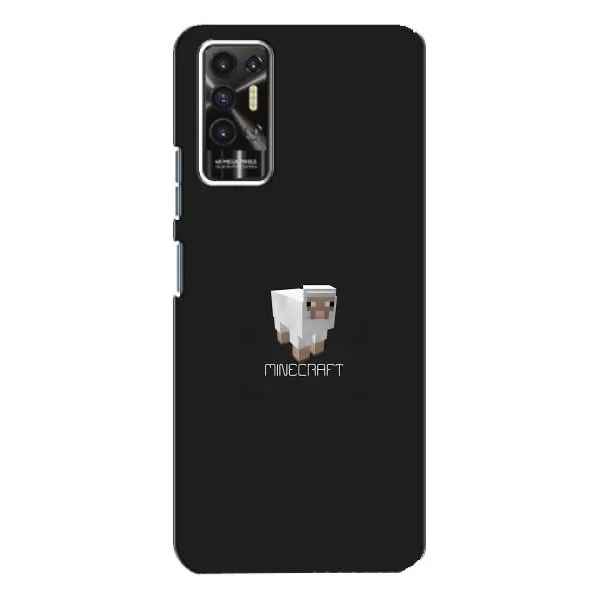Чехол с принтом «Овечка Майнкрафт» для TECNO Pova 2 (LE7n)