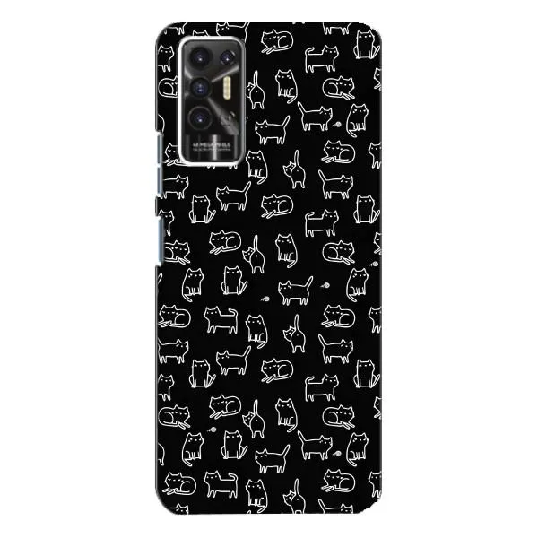Чехол с принтом «Меленькие котики» для TECNO Pova 2 (LE7n)