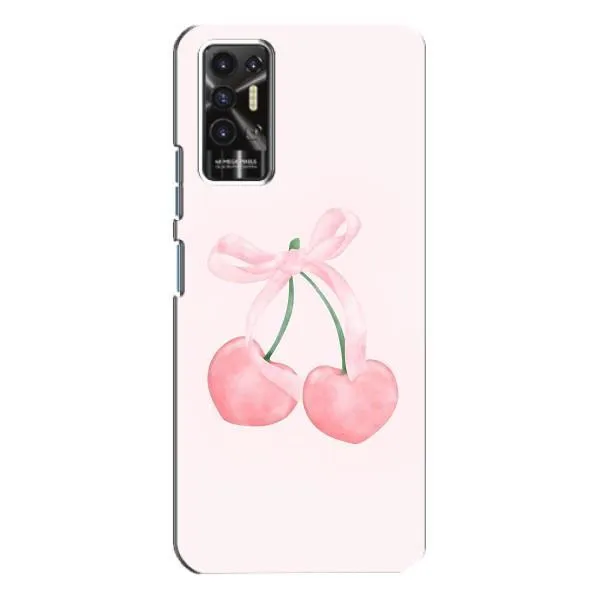 Чехол с принтом «Розовые вишни» для TECNO Pova 2 (LE7n)