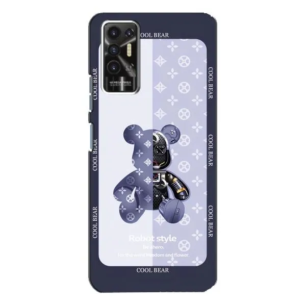 Чехол с принтом «Медвежонок LV» для TECNO Pova 2 (LE7n)