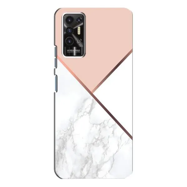 Чехол с принтом «Тройной мрамор» для TECNO Pova 2 (LE7n)