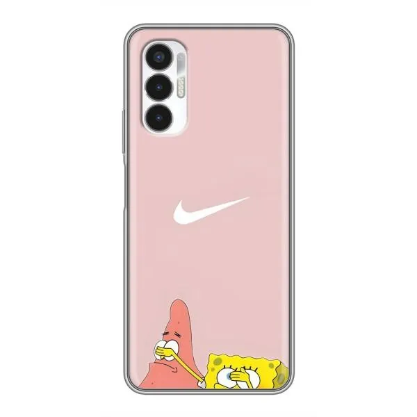 Чехол с принтом «Патрик и Губка» для TECNO POVA 3 (LF7n)