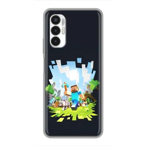 Чехол с принтом «персонажи Minecraft» для TECNO POVA 3 (LF7n) Чехол с принтом «персонажи Minecraft» для TECNO POVA 3 (LF7n)