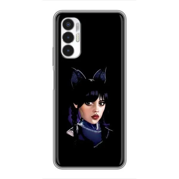 Чехол с принтом «серьезная Уэнздей» для TECNO POVA 3 (LF7n)