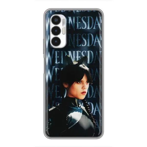Чехол с принтом «Уэнздей кошка» для TECNO POVA 3 (LF7n)