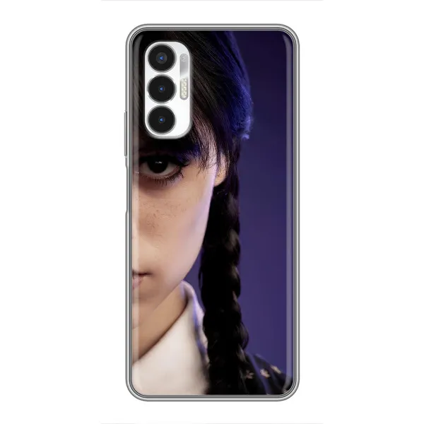 Чехол с принтом «Загадочный взгляд Уэнздей» для TECNO POVA 3 (LF7n)