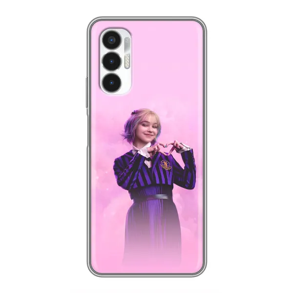 Чехол с принтом «Яркая Энид Уэнздей» для TECNO POVA 3 (LF7n)