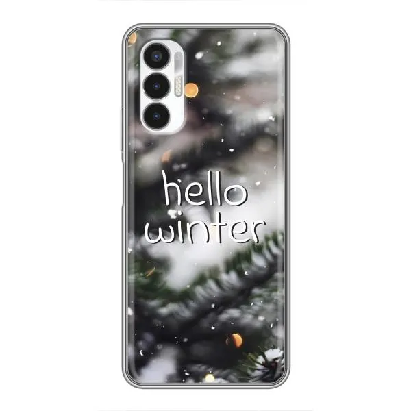 Чехол с принтом «Hello winter» для TECNO POVA 3 (LF7n)