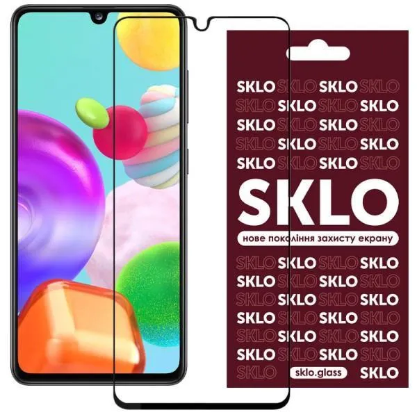 Захисне скло SKLO 3D для TECNO Pova 4 (LG7n) — Чорний — фото 1