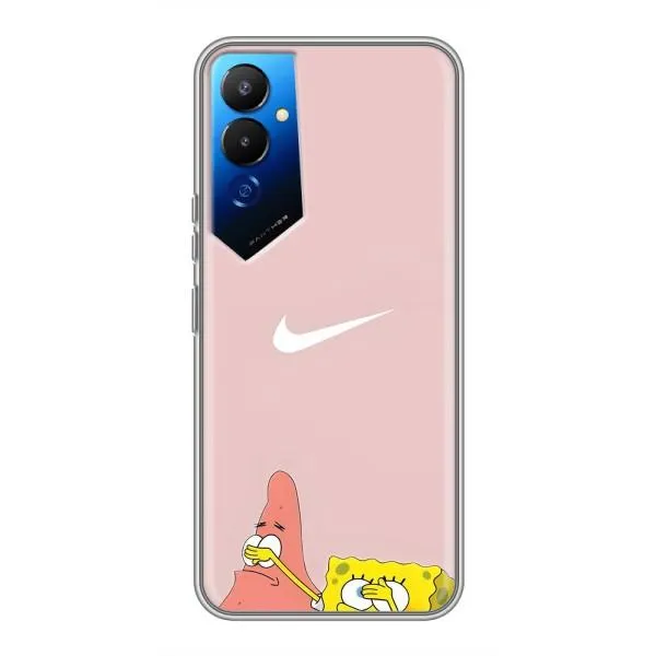 Чехол с принтом «Патрик и Губка» для TECNO POVA 4 (LG7n)