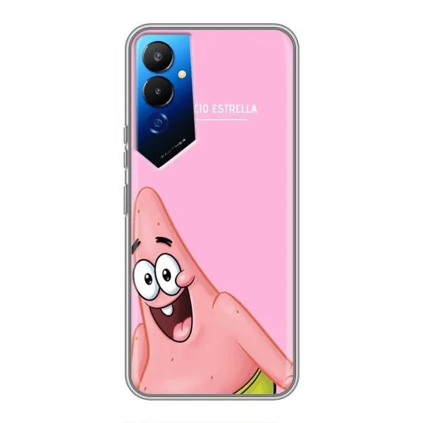 Чехол с принтом «Персонаж Патрик» для TECNO POVA 4 (LG7n)
