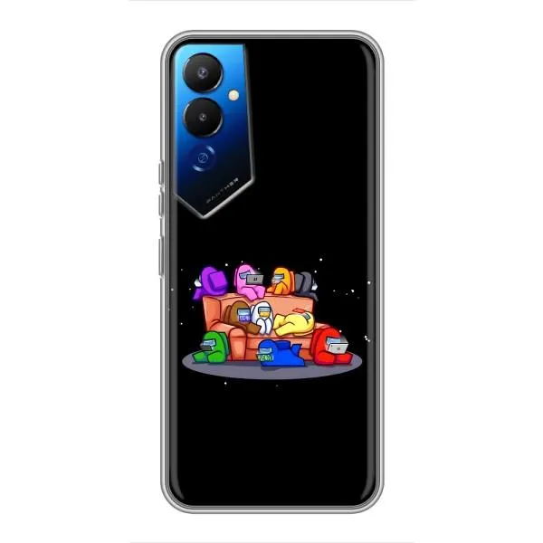 Чехол с принтом «Амонг-ас» для TECNO POVA 4 (LG7n)