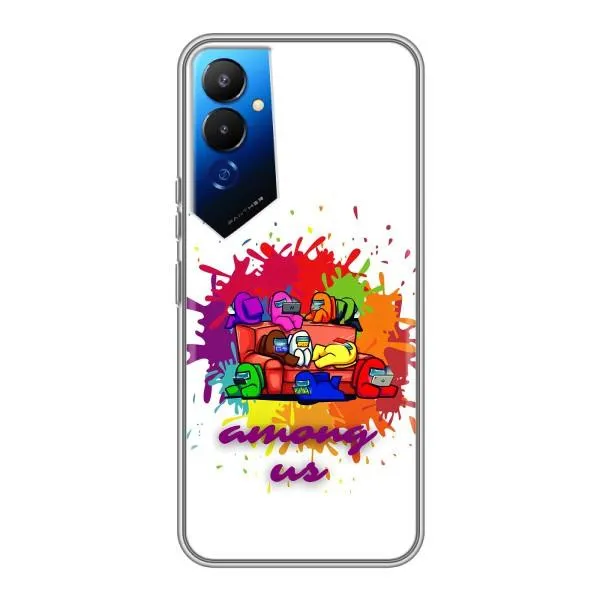 Чехол с принтом «Яркий АмонгАс» для TECNO POVA 4 (LG7n)