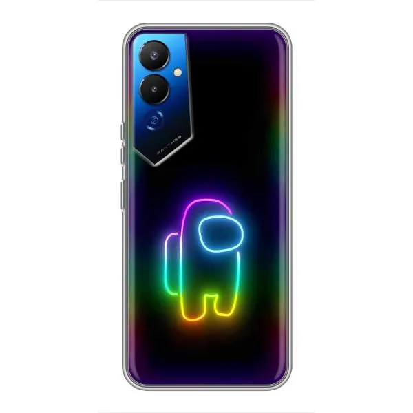 Чехол с принтом «Яркий скин» для TECNO POVA 4 (LG7n)