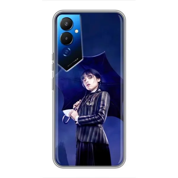Чехол с принтом «Венсдей» для TECNO POVA 4 (LG7n)