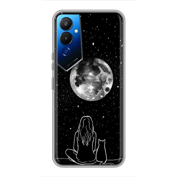 Чехол с принтом «Девушка с котом» для TECNO POVA 4 (LG7n) Чехол с принтом «Девушка с котом» для TECNO POVA 4 (LG7n)