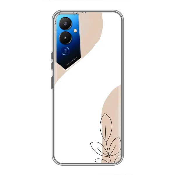 Чехол с принтом «Нюдовая веточка абстракция» для TECNO POVA 4 (LG7n)