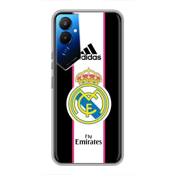 Чохол з принтом «лого Real Madrid» для TECNO POVA 4 (LG7n)