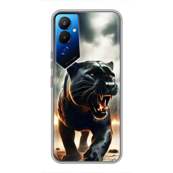 Чехол с принтом «Черная пантера» для TECNO POVA 4 (LG7n)