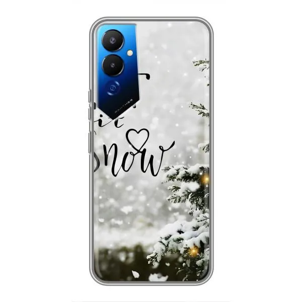 Чехол с принтом «Let it snow» для TECNO POVA 4 (LG7n)