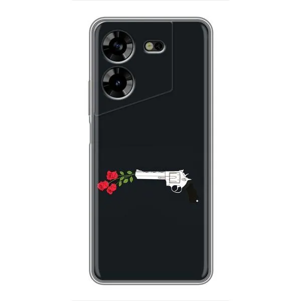 Чехол с принтом «Неожиданные цветы» для TECNO POVA 5 (LG7n)