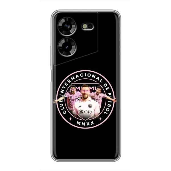 Чехол с принтом «Месси в лого» для TECNO POVA 5 (LG7n)