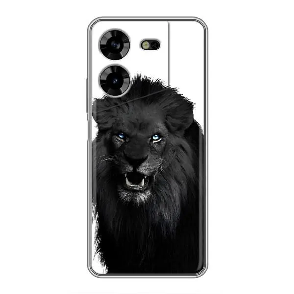 Чехол с принтом «Черный ЛЕВ» для TECNO POVA 5 (LG7n)