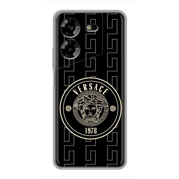 Чехол с принтом «Лого Версаче» для TECNO POVA 5 (LG7n)