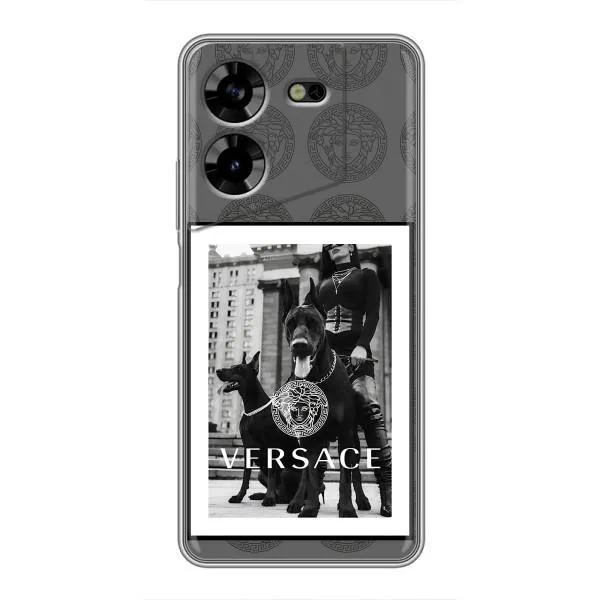 Чехол с принтом «Версаче» для TECNO POVA 5 (LG7n)