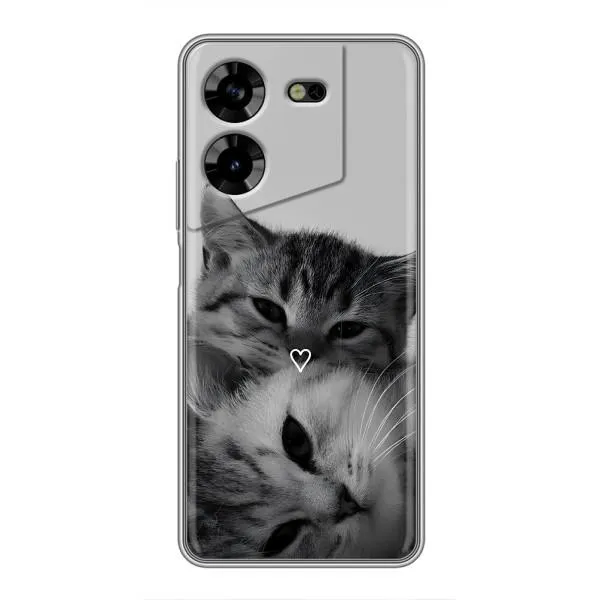 Чехол с принтом «Пара котов» для TECNO POVA 5 (LG7n)
