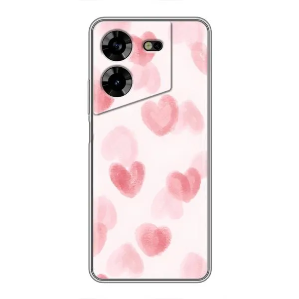 Чехол с принтом «Розовые сердечки» для TECNO POVA 5 (LG7n) Чехол с принтом «Розовые сердечки» для TECNO POVA 5 (LG7n)