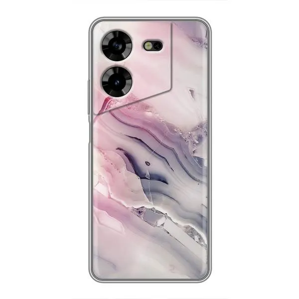 Чехол с принтом «Пурпурный Мрамор» для TECNO POVA 5 (LG7n)