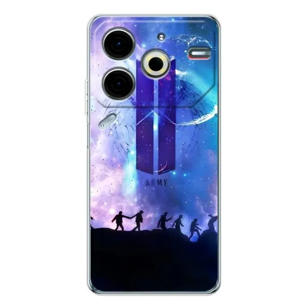 Чохол з принтом «Army BTS» для TECNO Pova 6 Neo 5G Чохол з принтом «Army BTS» для TECNO Pova 6 Neo 5G