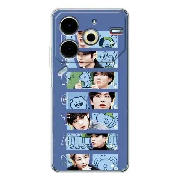 Чохол з принтом «Bangtan» для TECNO Pova 6 Neo 5G Чохол з принтом «Bangtan» для TECNO Pova 6 Neo 5G