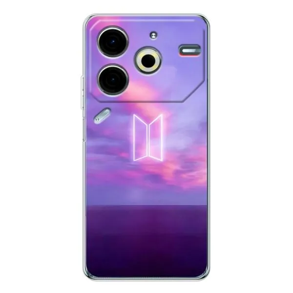 Чохол з принтом «BTS логотип» для TECNO Pova 6 Neo 5G Чохол з принтом «BTS логотип» для TECNO Pova 6 Neo 5G
