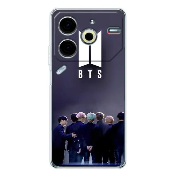 Чохол з принтом «Група BTS» для TECNO Pova 6 Neo 5G Чохол з принтом «Група BTS» для TECNO Pova 6 Neo 5G