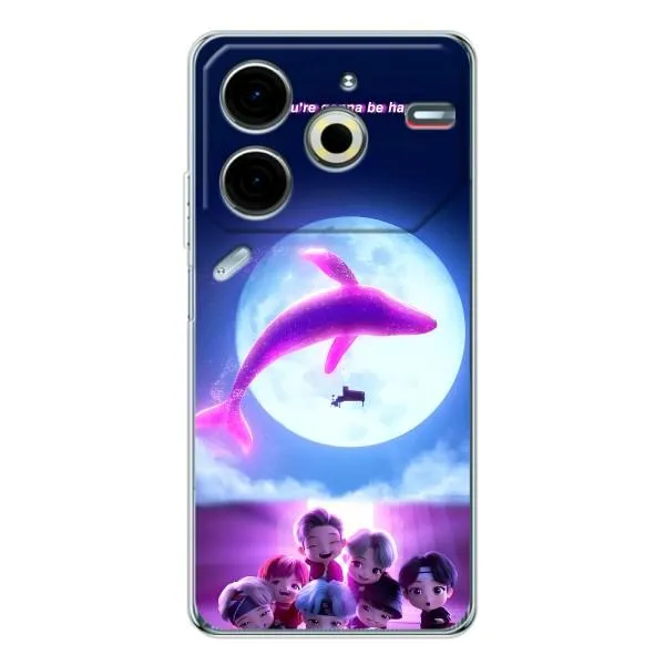 Чохол з принтом «КИТ BTS» для TECNO Pova 6 Neo 5G Чохол з принтом «КИТ BTS» для TECNO Pova 6 Neo 5G