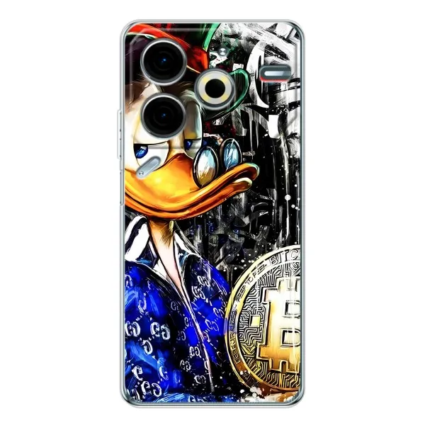 Чехол с принтом «Биткойн Скрудж» для TECNO Pova 6 Neo 5G