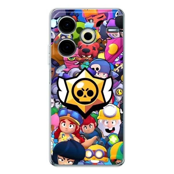 Чехол с принтом «Лого Brawl Stars» для TECNO Pova 6 Neo 5G Чехол с принтом «Лого Brawl Stars» для TECNO Pova 6 Neo 5G