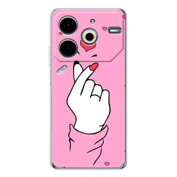 Чохол з принтом «Знак Love» для TECNO Pova 6 Neo 5G Чохол з принтом «Знак Love» для TECNO Pova 6 Neo 5G