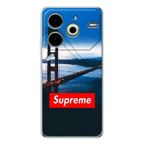Чохол з принтом «Стиль Supreme» для TECNO Pova 6 Neo 5G