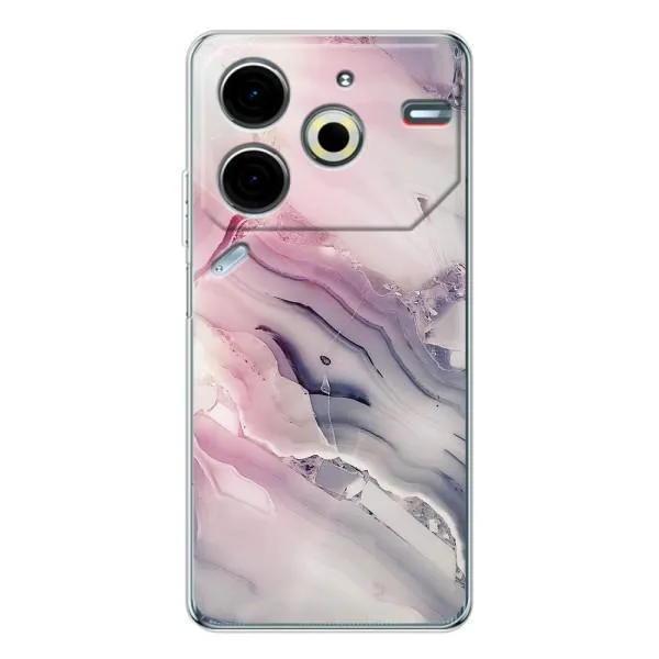 Чехол с принтом «Пурпурный Мрамор» для TECNO Pova 6 Neo 5G