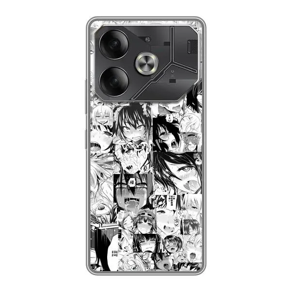 Чохол з принтом «Ahegao manga» для TECNO Pova 6 Чохол з принтом «Ahegao manga» для TECNO Pova 6