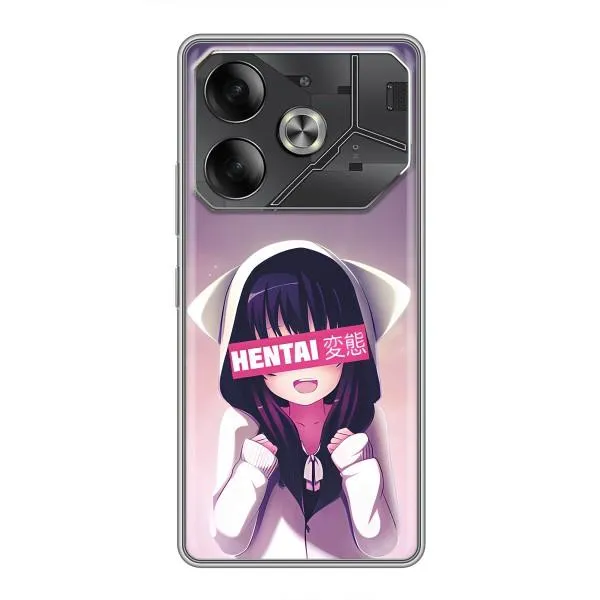 Чохол з принтом «Hentai chan» для TECNO Pova 6 Чохол з принтом «Hentai chan» для TECNO Pova 6