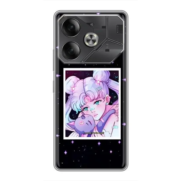 Чохол з принтом «Сейлор Мун» для TECNO Pova 6 Чохол з принтом «Сейлор Мун» для TECNO Pova 6