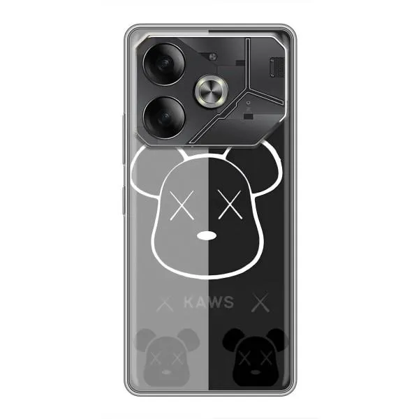 Чехол с принтом «БеарБрик глаза» для TECNO Pova 6
