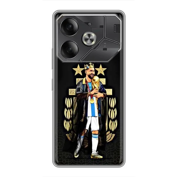 Чохол з принтом «Мессі Король» для TECNO Pova 6 Чохол з принтом «Мессі Король» для TECNO Pova 6