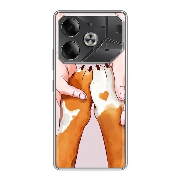 Чохол з принтом «Любовь до собак» для TECNO Pova 6 Чохол з принтом «Любовь до собак» для TECNO Pova 6
