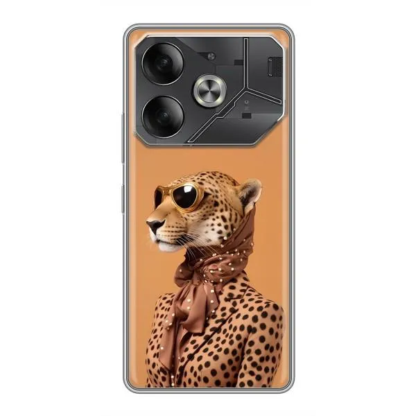 Чохол з принтом «Стильний леопард» для TECNO Pova 6